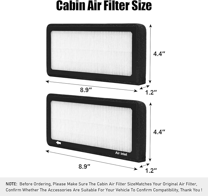 CF12554,Cabin Air Filter with activated carbon particle for BMW,2020-2023 228I,2017-2021 I3,2018-2022 I3S,2020-2023 M235I,2017-2022 X1,2018-2023 X2.MINI,Cooper,Cooper Clubman,Cooper Countryman.