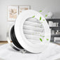 Soffit Vents 6 Inch, Round Exhaust Air Vent Cover with Built-in Fly Screen for Bathroom Kithchen Office Home, White 1P
