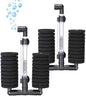 Aquarium Bio Sponge Filter 2 PCS for Fry Betta Shrimp Fish Tank Up to 55 Gallon Each., Quiet, Double Sponges