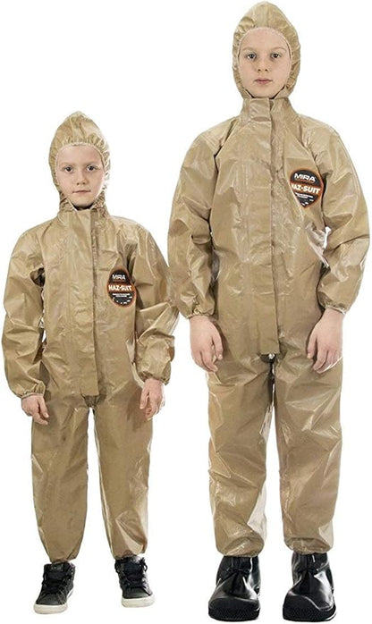 MIRA SAFETY Suit Disposable Protective Coverall with Hood and Elastic Cuff Size (YL)