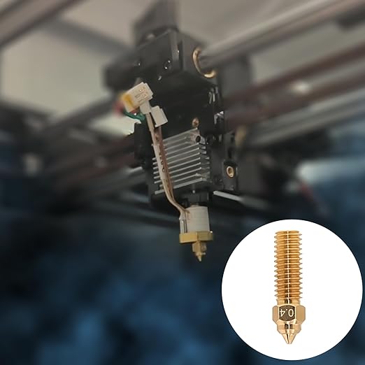 8Pcs K1 Nozzles 0.4mm, Brass High-Speed 3D Printer Nozzles Compatible with Creality Ender 3 V3 KE, K1, K1 Max, CR-K1, CR-10 SE, CR-M4 –Durability & Smooth Filament Flow,