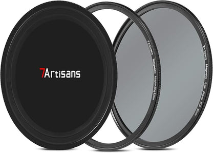 7artisans Nano Magnetic Filter UV Filter ND Light Reduction Filter/CPL Polarization Filter/GND Gradient Filter/Black Mist 1/4 Portrait Photography Filter Suitable for Lens(67mm ND8)