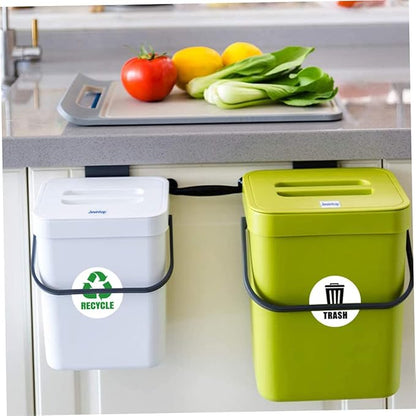 Garbage Classification Labels Self-Adhesive Bin Stickers for Trash Can Waste Sorting Decals for Home