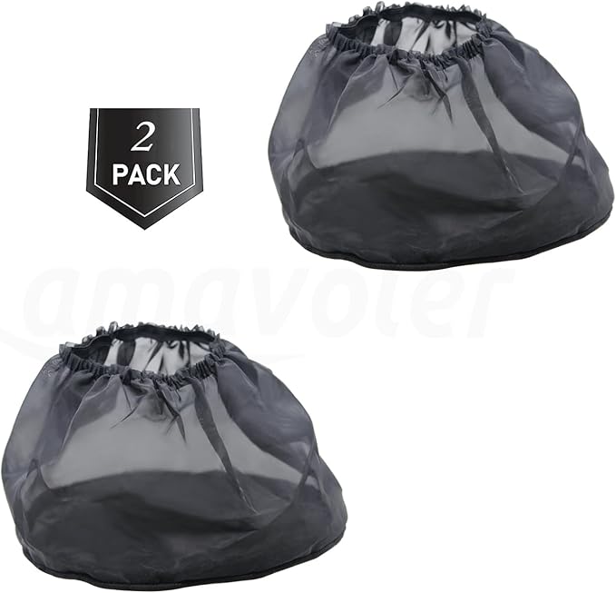 2 Pcs Motorcycle Waterproof Air Filter Rain Sock Dustproof Protective Cover Air Filter Cleaner Kits Fit for Harley Dyna Sportster Touring Softail.