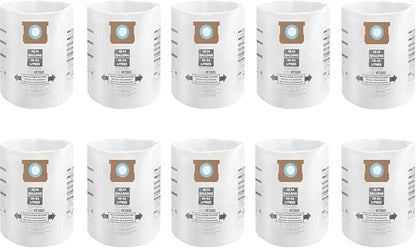 10 Pack Shop Vac 10-14 Gallon Vaccum Bags, ALYYDBG Type F 90662 9066200 9066233, Type I 90672 9067200, 9067211 Filter Bags