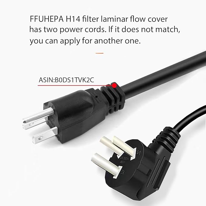 FFU HEPA H14-Filter Laminar Flow Hood Updated FanFilter Unit（Include HEPA Filter）100/ISO Class 5 Cleanroom/Laboratory/Cleanroom/Mushroom Room, Laminar Air Flow Hood(22.6"x22.6"110V)