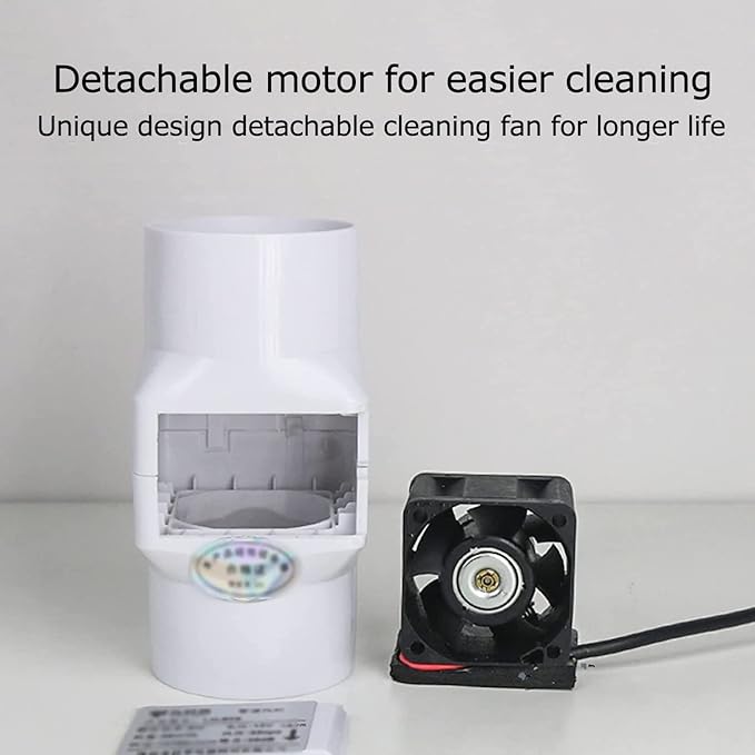 Inline Extractor Duct Fan with Speed Controller 3 Inch/75mm Air Diffuser Booster 10W 12V Air Circulation Blower for Greenhouse Attic Wardrobe