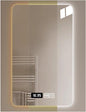 Bathroom Mirror with LED Lights，Bathroom Led Mirror ，Backlit Bathroom Mirror ，LED Mirror for Bathroom，with Touch Sensor/Demister pad，Shatterproof，Adjustable Lights(B,W50*H70cm/W19.7*H27.6IN)