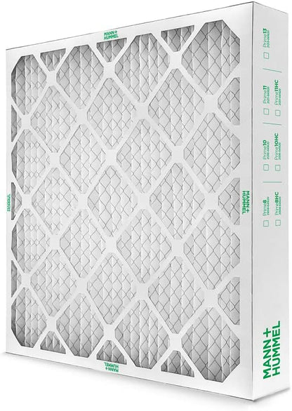 Mann+Hummel 20x25x4 MERV 8 Pleated HVAC AC Furnace Air Filters. 2 Pack. (Exact Size: 19.5 x 24.5 x 3.75 Inches)