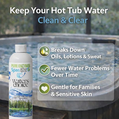 Waters Choice Complete Hot Tub Chemicals 3-Month Starter Kit-All-in-One Water Clarifier, Chemical-Free Spa Kit for Easy Water Care in Hot Tubs & Jacuzzis