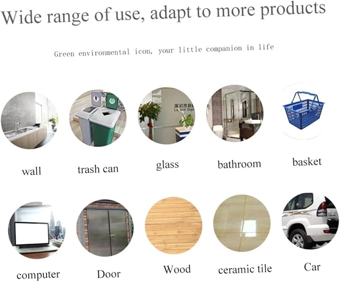 6 Sheets Self-Adhesive Garbage Classification Label Stickers for Waste Sorting Trash Can Decals for Home and Office Use Easy to Apply Waste Container Stickers