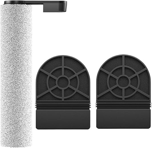 Roller Brush/Filter Replacement ，Compatible For Mijia， 2/3MAX /3PRO ，Compatible For Shunzao， M20 Floor Scrubber Vacuum Cleaner Parts(B)