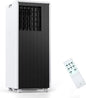 8000 BTU Portable Air Conditioner, Portable AC Unit with Fan & Dehumidifier, Air Conditioner Portable for Rooms Up to 350 Sq Ft, Remote Control, 24H Timer for Bedroom, Office, Apartment, Black & White