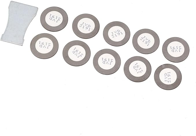 10 Pack 20 mm Ceramic Mist Maker Discs for Humidifier Dust Collector and Air Cleaner Includes 1 Pc Iron Plate Replacement Atomizer Fogger Disc Kit