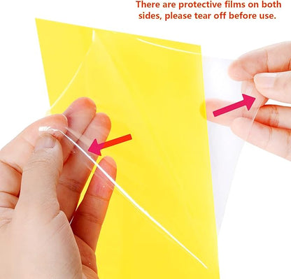 Lystaii 9pcs Gel Light Filter Color Correction Colored Overlays Transparent Color Film Lighting Gel Filter Plastic Sheets Correction 11.7 by 8.3 Inches for Film, Video, Photo, Stage (Yellow)