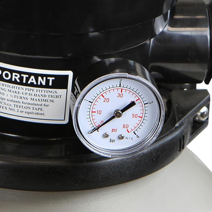 XtremepowerUS 13" Sand Filter with 3/4HP Pool Pump Digital Programmer Timer 2,640 GPH for Above Ground Swimming Pool Pump Set Up To 10,000 Gallons