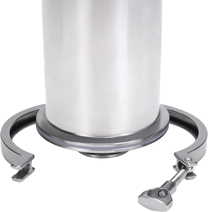 DERNORD 1.5 Inch Tri-Clamp Filter - SS304 Sanitary Fittings Inline Straight Strainer with 200 Mesh Stainless Screen