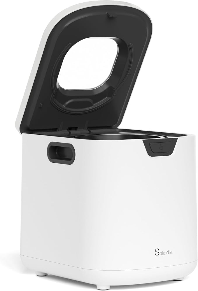 4.2L Electric Kitchen Composter with Large Carbon Filter - Odorless & Quiet (<40dB) Indoor Compost Bin, 1000-Hour Filter Life, One-Touch Clean, Dual Modes (Grind & Ferment), Dishwasher Safe