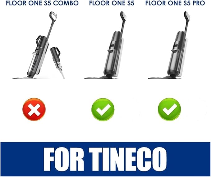 Clean/Dirt Water Tank Replacement,Compatible For Tineco,FLOOR ONE S5 / S5 PRO 2 Smart Wet/Dry Vacuum Cleaners Accessories Parts Large Capacity(S5PRO2CWT1)
