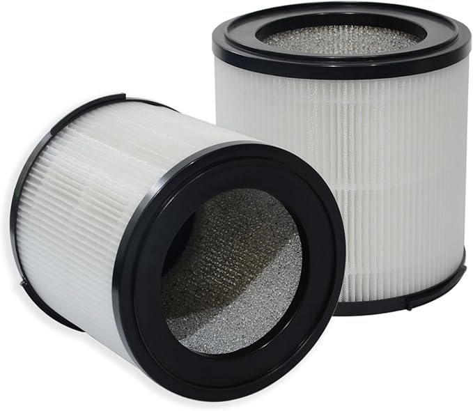 PUREBURG Replacement Filter Compatible with Morpilot, Keenstone,ASLOTUS ELITUN Safe-Mate KJ130V1 Air Purifiers, H13 HEPA Activated Carbon 2-Pack Air Clean Dust VOCs Odor