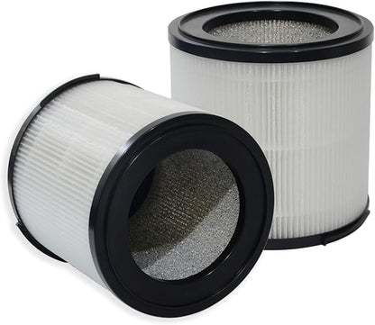 PUREBURG Replacement Filter Compatible with Morpilot, Keenstone,ASLOTUS ELITUN Safe-Mate KJ130V1 Air Purifiers, H13 HEPA Activated Carbon 2-Pack Air Clean Dust VOCs Odor