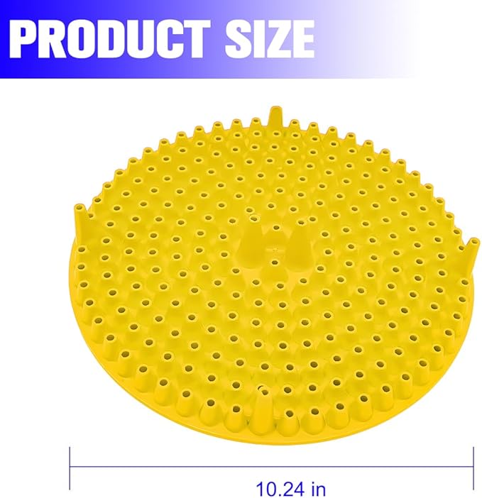 2PCS Car Wash Bucket Grit Trap Insert, 10.2" Vehicle Detailing Washing Filters for Dirt & Debris Trapping, Auto Collecting Sediment Cleaning Tool, Universal for SUV Sedan Truck (Yellow)