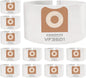 12 Pack Repalcement Shop vacuum bags VF3501| compatible with 3-4.5 Gallon Wet/Dry Vacuums | Dust Collection Filter Bags Replace Part# 23738 VF3501 Size C WS32045F