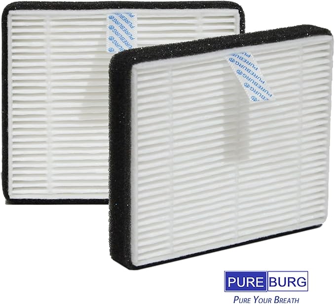 PUREBURG AP03 Replacement Filter Compatible with Conair Air Portable Air Purifier AP03, 6-Pack H13 True HEPA Air Clean Small Room