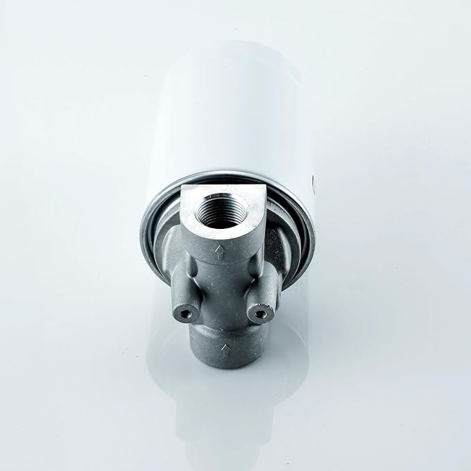 ‎‎Hydraulic Oil Filter Assembly - 3/4" NPT Ports,10 Micron Spin-On Hydraulic Return Line Filter Housing with Indicator Port, 20 GPM, 200 PSI for Log Splitters&Mini Excavators,Models 723-0405,CP-752-10
