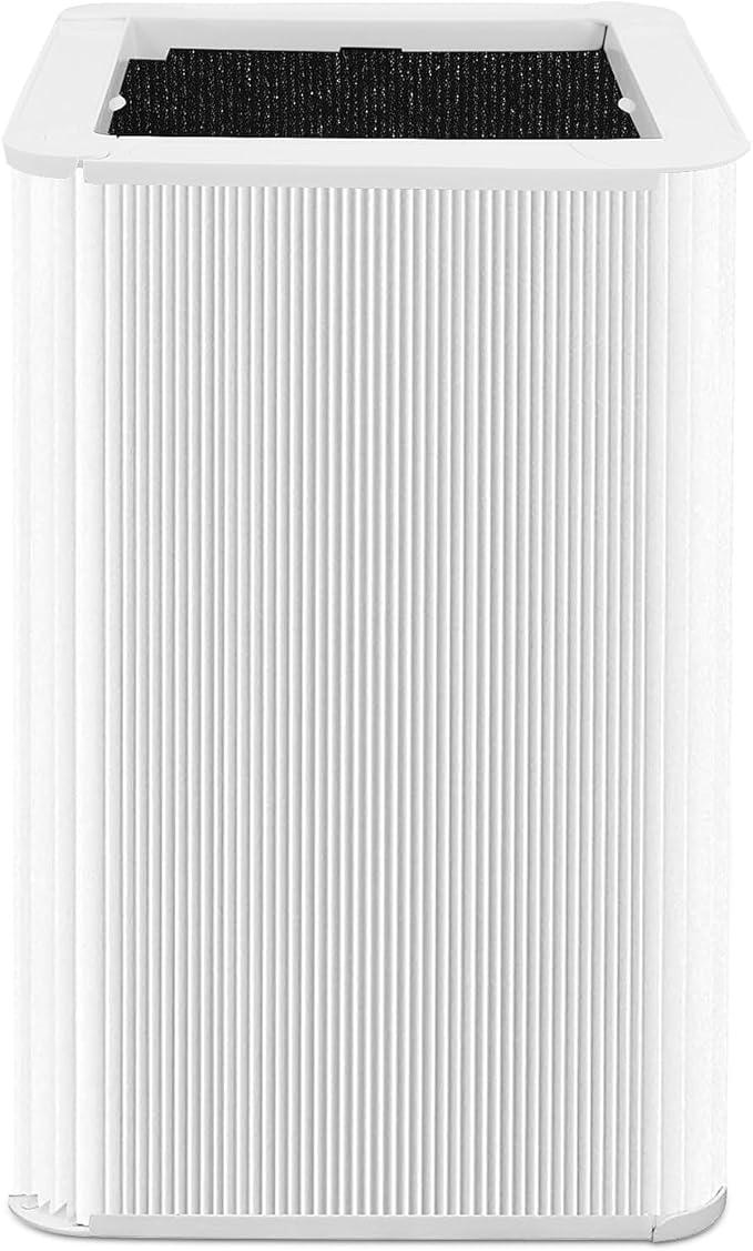 121 Replacement Filter Compatible for Blueair Blue Pure 121 Smart Machine, 2 in 1 Filtration System, White Airborne Particle Dust Pet Dander Filter&Odor Smoke Smell Activated Carbon Filter, 1 Pack