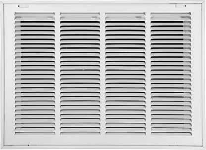 20"W x 14"H [Duct Opening Size] Steel Return Air Filter Grille - Removable Face/Door for 1 inch Filters -HVAC Vent Cover Grill - White [Outer Dimensions: 22 5/8"W X 16 5/8"H]