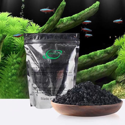 Activated Carbon Aquarium Bamboo Charcoal Pellets Clear Than Coal Filter Media Accessories with mesh Bag