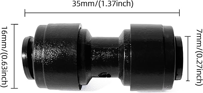 30 Pack Quick Connect 1/4" Drip Irrigation Coupling Connectors, Universal Straights Fitting for 1/4 Inch Irrigation Tubing, Leak Free Fittings for Sprinkler or Drip Irrigation System