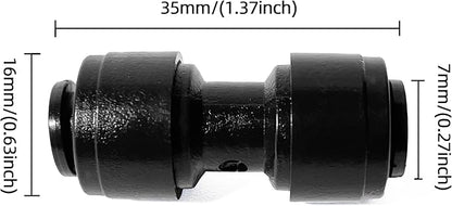 30 Pack Quick Connect 1/4" Drip Irrigation Coupling Connectors, Universal Straights Fitting for 1/4 Inch Irrigation Tubing, Leak Free Fittings for Sprinkler or Drip Irrigation System
