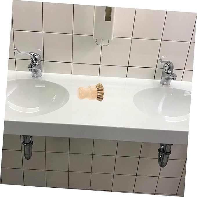 Dish Brush Handle Potato Scrubber Brush Sturdy Bristles for Dish Washing Scrubbers Non-Scratch and Odorless Multi-Function Vegetable Cleaner