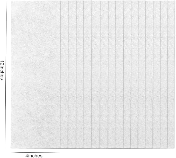 40 Pcs 12 x 4 In Air Vent Filters - 1 Pack of 40 Register Vent Dust Filters for Trapping Dirt, Dust, Smoke, Pollen (10x23-40 Pcs)