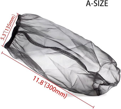 Car Intake Filter Mesh Cover Polyester Cloth Oilproof and Dustproof Cover Cold Air Filter Protector Cover Rain Sock Protective for Motorcycle Automotive (Type B Blue)
