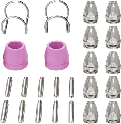 ARCCAPTAIN AG-60 Plasma Cutter Torch Consumables, 24Pcs .040'' SG-55 AG-60 Plasma Cutter Torch Accessories for ARCCAPTAIN CUT55 PRO, CUT55 PROLUX, CUT 55PILOTARC,CUT 55PIL0T, CUT 60HF, CUT 60HF PRO
