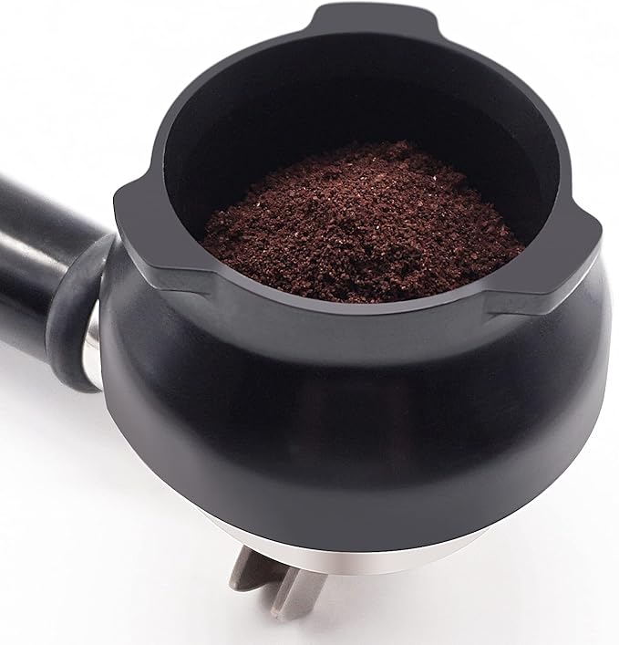 Dosing Funnel 54mm Espresso Coffee Accessrioes for Breville Barista Portafilter Hands-Free Black