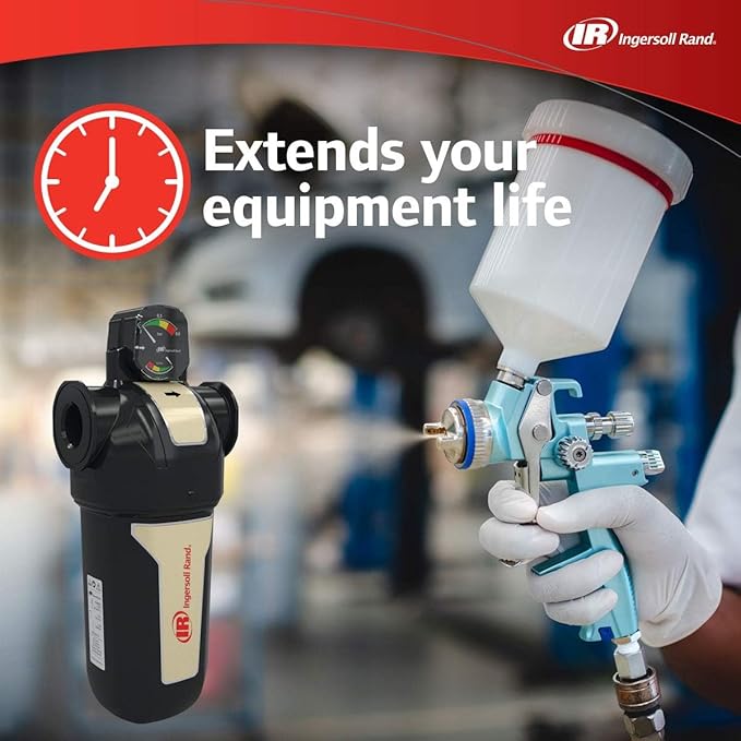 Ingersoll-Rand Compressed air in-line filter FA30IH F-Series High-Efficiency 0.1 Micron Filter, 3/8in., 17 CFM