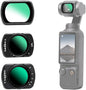 GREEN.L 3 Pack Magnetic Filter Kit for DJI Osmo Pocket 3: Variable ND Filter (ND2-ND32)+CPL+Black Diffusion 1/4, HD Multi-Coated Optical Glass for Cinematic Video