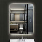 600 x 800mm LED Wall Mounted Bathroom Mirror with Lights Bathroom Mirror Touch Switch Demister Pad (Color : Horizontal Size : 600 * 800mm) (Vertical 600 * 800mm)