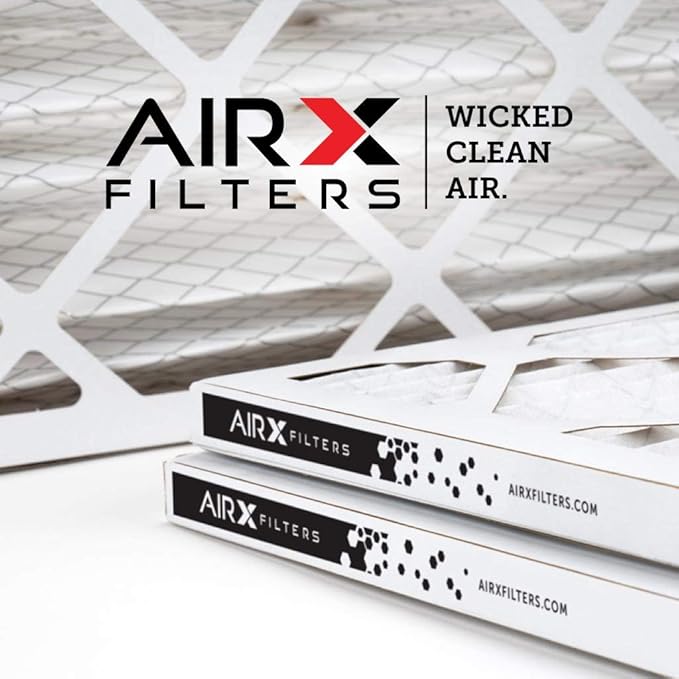 AIRx DUST 20x20x1 MERV 8 Pleated Air Filter - Made in the USA - Box of 6