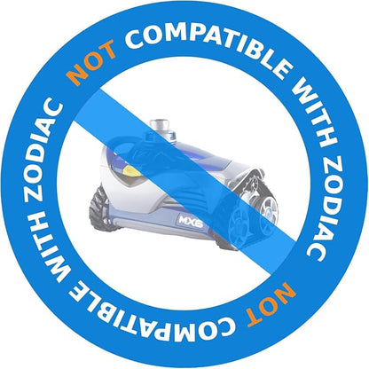 Poolvio Pool Vacuum Hose 26 Feet (8 x 40 Inch), 1.5 Inch Cuffs, Compatible with Most Inground Automatic Cleaners