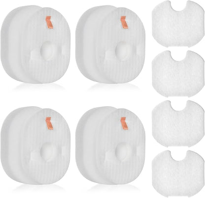 Filter Replacement for Shark Rocket HV301 HV30126 HV300 HV302 HV292 HV305 HV307 HV310 UV450 CS100 QS302 Ultra Light Corded Stick Vacuum Cleaner, 4 Foam & Felt & Post Filters, Part #XFFV300