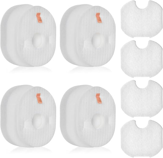 Filter Replacement for Shark Rocket HV301 HV30126 HV300 HV302 HV292 HV305 HV307 HV310 UV450 CS100 QS302 Ultra Light Corded Stick Vacuum Cleaner, 4 Foam & Felt & Post Filters, Part #XFFV300