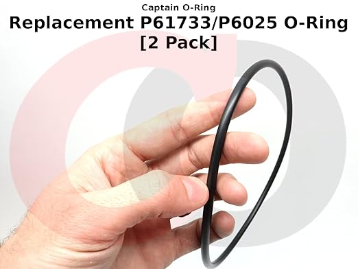 Captain O-Ring Replacement P61733 / P6025 O-Rings for Select Bestway Flowclear Filter Pumps (2 Pack, P61733ASS18 / P6025ASS16)