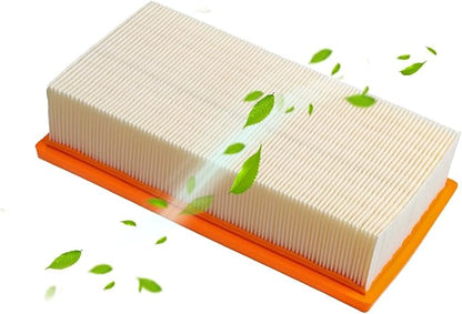 Flat HEPA Filter Replace VF130H Fit for Bosch Dust Extractors VAC090 & VAC140 Series, High-Efficiency Filter for Jobsite & Workshop, 1-Pack Only for Dry-Vacuuming Easy to Install