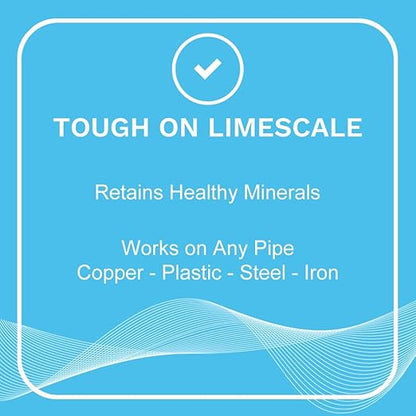 EDDY Inductive No Salt Water Softener Alternative | Electronic Water Descaler for Whole House | Reduces Limescale | Electromagnetic Water Conditioner