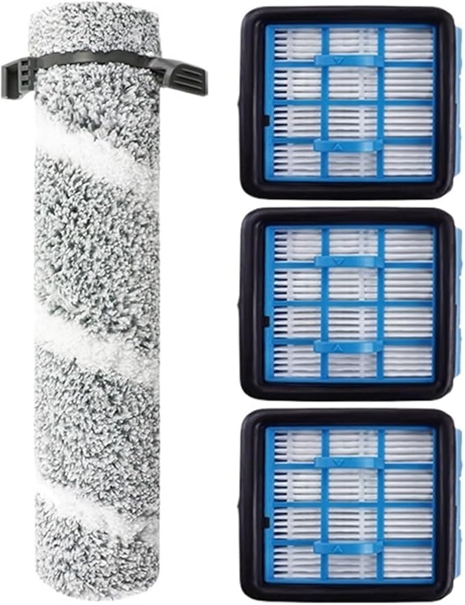 Replacement Parts ，Compatible For Bissell， 3930F 3933 V2 3999Z Floor Scrubber Roller Brush Filter Washing Vacuum Cleaner Parts(E)